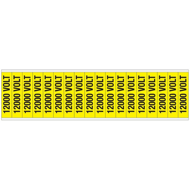 Conduit  Voltage Markers  12000 VOLT
