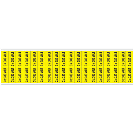 Conduit  Voltage Markers  380 VOLT