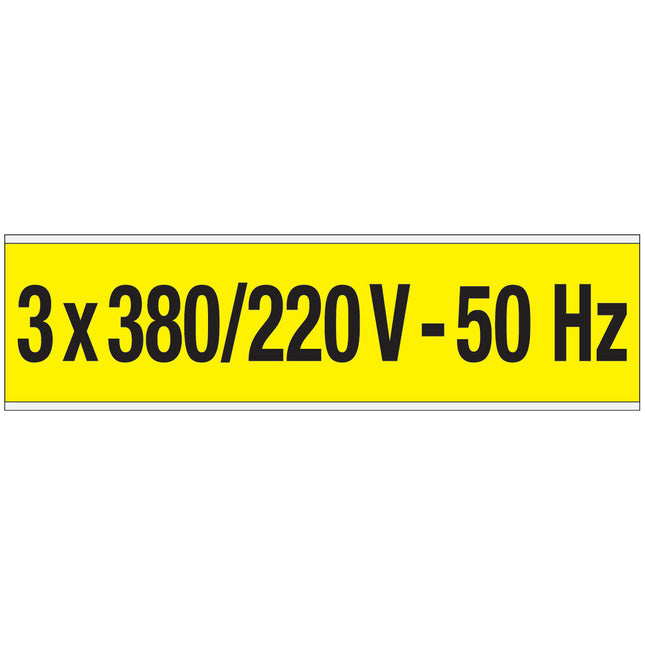Conduit  Voltage Markers  380 V 220 V 50 Hz