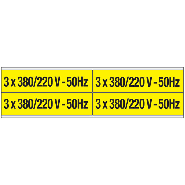 Conduit  Voltage Markers  380 V 220 V 50 Hz