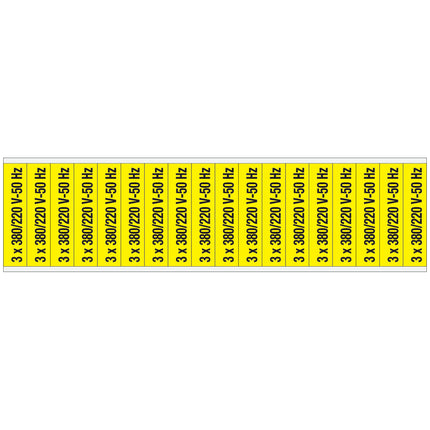 Conduit  Voltage Markers  380 V 220 V 50 Hz
