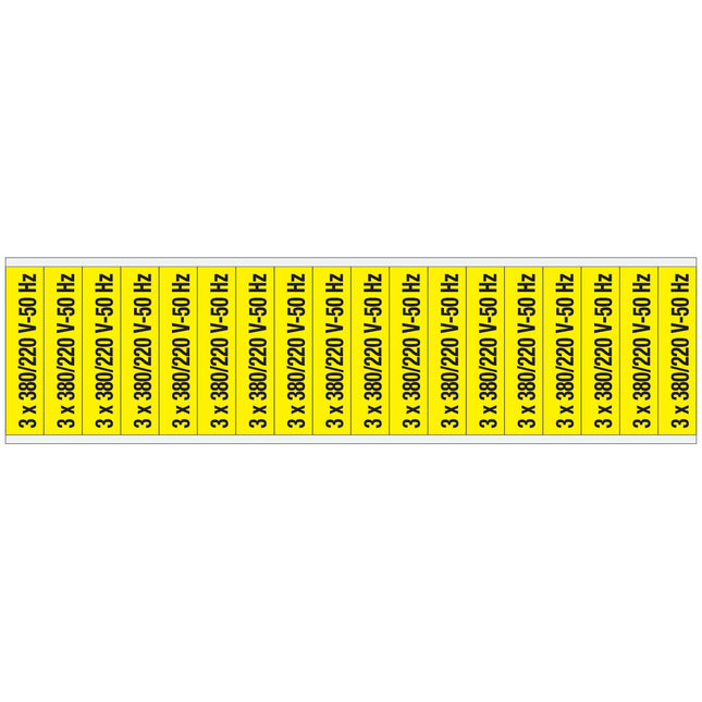 Conduit  Voltage Markers  380 V 220 V 50 Hz