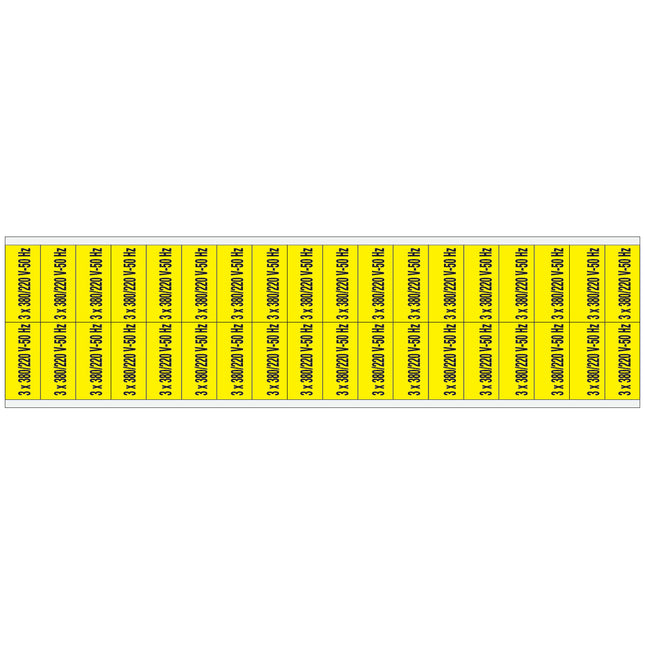 Conduit  Voltage Markers  380 V 220 V 50 Hz