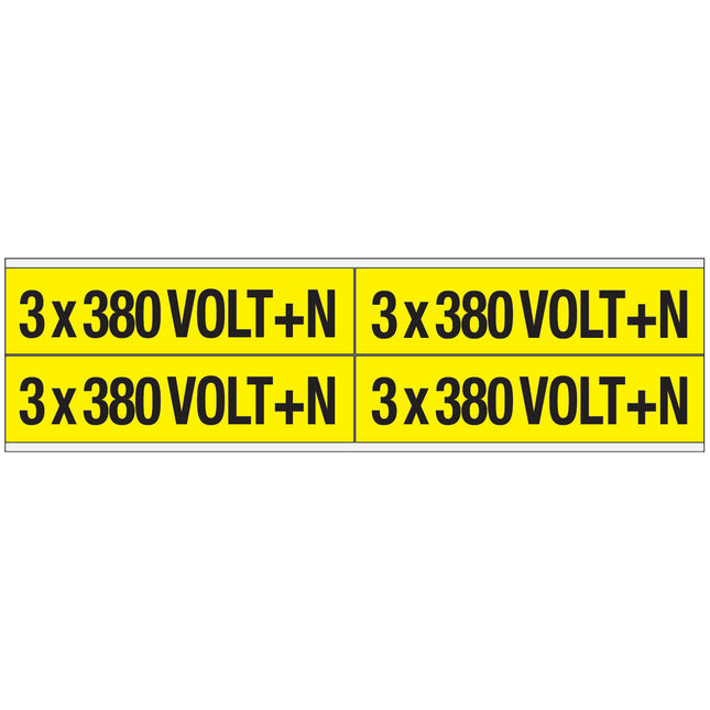 Conduit  Voltage Markers  380 V  N