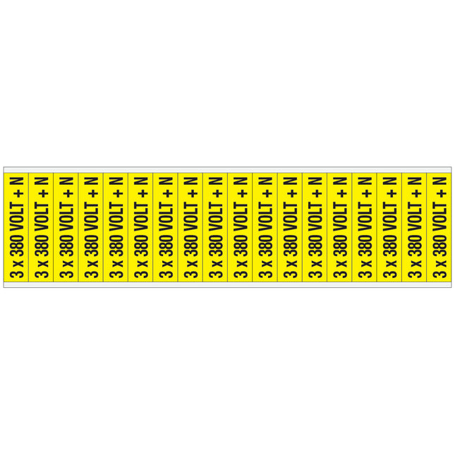 Conduit  Voltage Markers  380 V  N