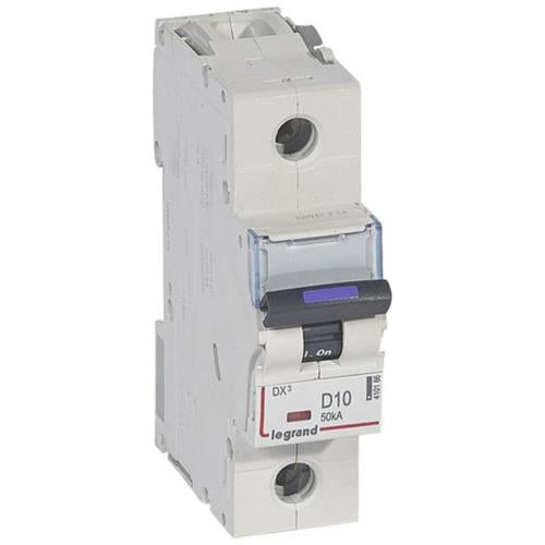 410186Legrandقاطع دارة Legrand DX3 أحادي القطب 10A منحنى D