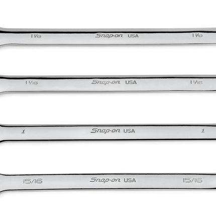 SOEX704Snap-Onمجموعة مفاتيح ربط ثنائية الوظيفة Snap-on بـ 12 نقطة SAE من نوع Flank Drive Plus بـ 4 قطع
