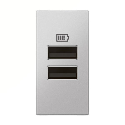 571687Legrandأرتيور وحدة واحدة USB منفذان A+A 3A 15W ألومنيوم ناعم