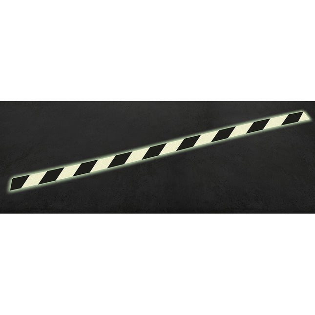 Photoluminescent Antislip Strips  Aluminium High intensity  Striped