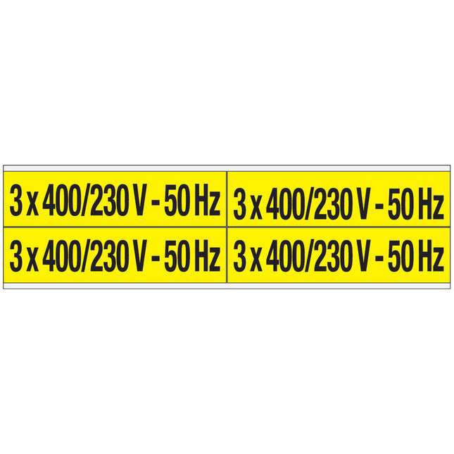 Conduit  Voltage Markers  400 230 V 50 HZ