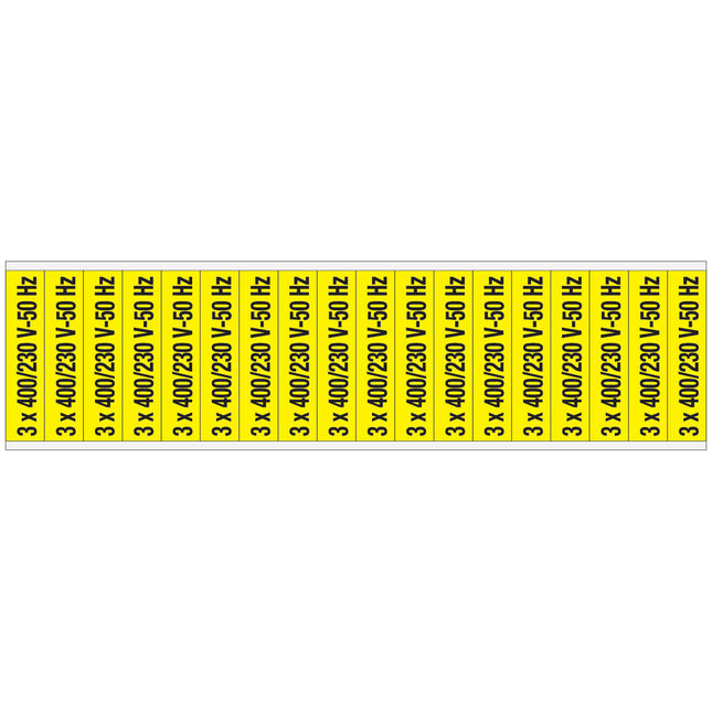 Conduit  Voltage Markers  400 230 V 50 HZ
