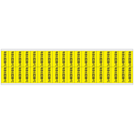 Conduit  Voltage Markers  400 230 V 50 HZ