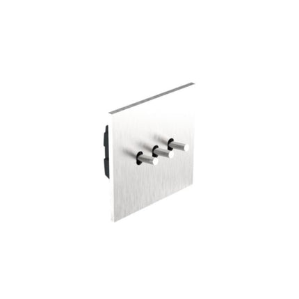 AR-68103Legrandمفتاح أحادي القطب ثلاثي الاتجاه Art d'Arnould 10AX 250V فولاذ مصقول