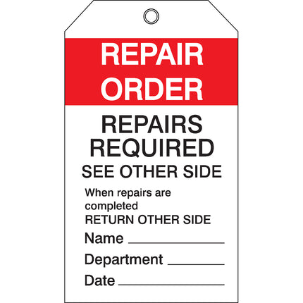 Equipment Inspection Tags