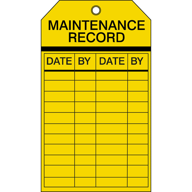 Equipment Inspection Tags