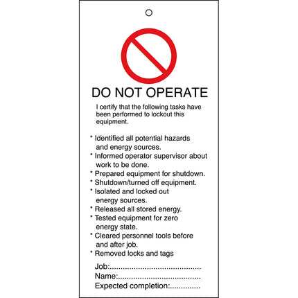 Warning Tags