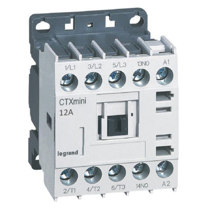 417044Legrandمنقطع التيار الكهربائي الصغير CTX3 من Legrand ثلاثي الطور 12A 1NO 110V AC