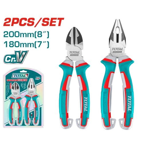 THT2K0206Total Toolsمجموعة زرادية 2 قطعة من توتال THT2K0206 أداة يدوية احترافية