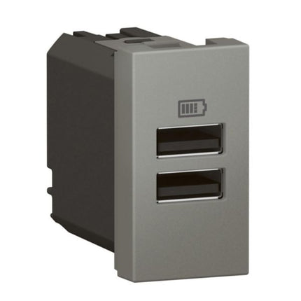 571685LegrandArteor وحدة USB منفذين A+A 3A 15W مغنيسيوم