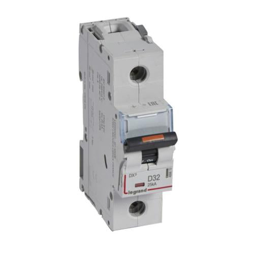409810Legrandقاطع دائرة MCB DX3 أحادي القطب 32A منحنى D من ليجراند