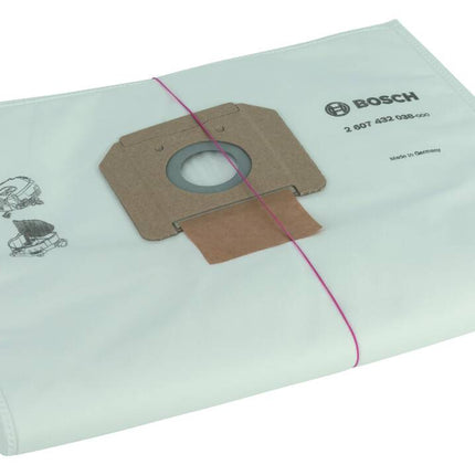 Bosch Tools,2607432038,Filter Fleece Vacuum Bag - GAS 55 | 5 pcs