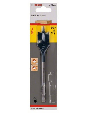 Bosch 24mm SelfCut Speed Flat Spade Bit , 2608595493