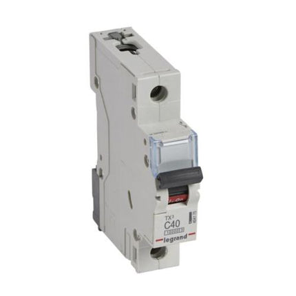 404175Legrandقاطع الدائرة MCB TX3 10000A أحادي القطب 40A منحنى C