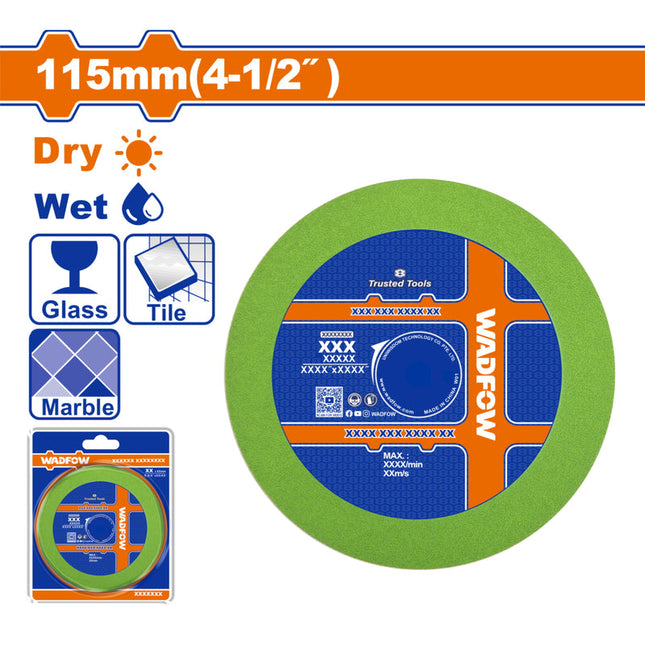 WDC9K45Wadfowقرص قطع للزجاج والبلاط 4.5"