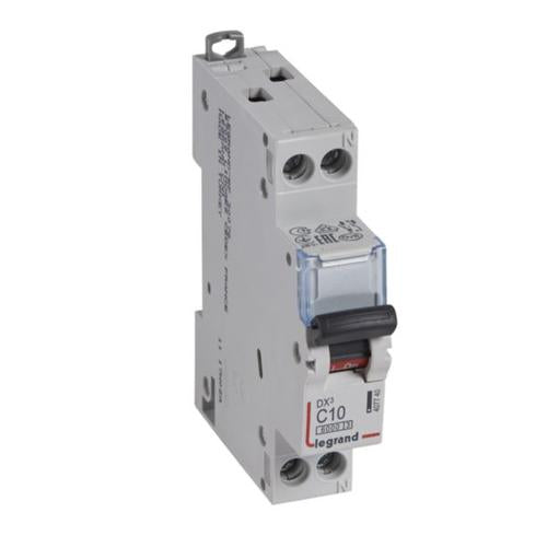 407740Legrandقاطع دائرة ليجراند DX3 أحادي القطب محايد 10A منحنى C
