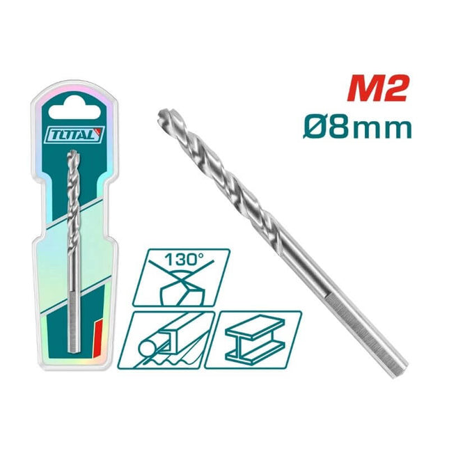 Total Tools M2 HSS Drill Bit 8mm TAC1200801