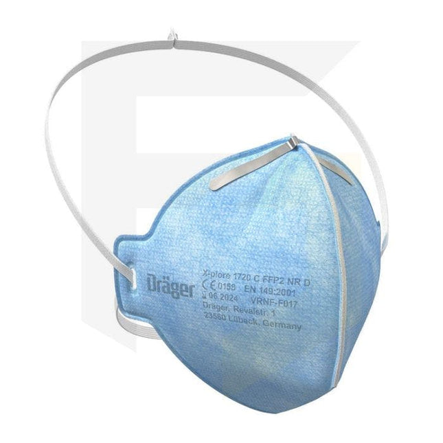 3951193Drägerقناع الوجه الدراجر X-plore 1720 C FFP2 NR D للاستخدام الواحد صندوق 20