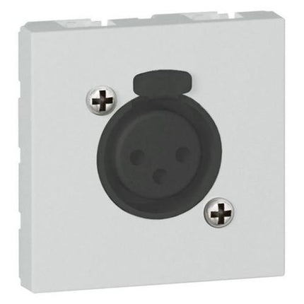 572498Legrandمقبس XLR أنثى Legrand Arteor ثلاثي الأقطاب وحدتين ألومنيوم ناعم