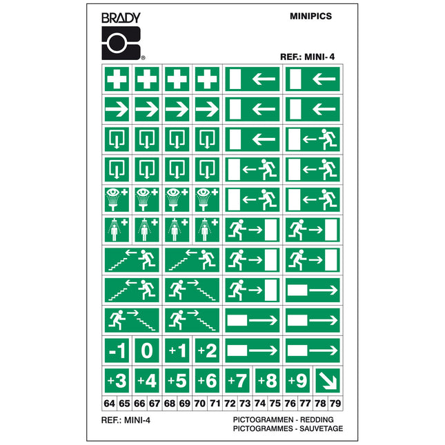 MiniPictograms  Mini 4 First Aid Emergency escape
