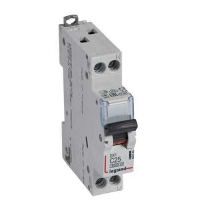 407744Legrandقاطع دورة Legrand DX3 أحادي القطب + محايد 25A منحنى C 6kA