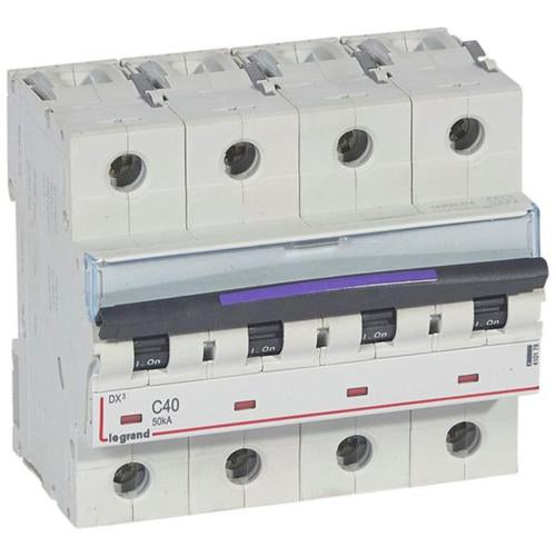 410178Legrandقاطع دارة ليغراند DX3 رباعي القطب 40A منحنى C