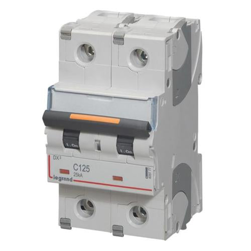 409777Legrandقاطع دورة Legrand DX3 ثنائي القطب 125A منحنى C
