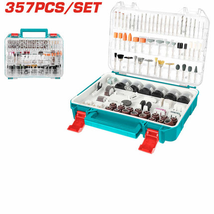 TACSD13571Total ToolsTACSD13571 357 قطعة إكسسوارات مثقاب صغير