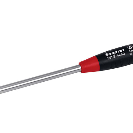 SGDE64ESDSnap-Onمفك براغي Snap-on بطرف مسطح 3/16" رقيق الشفرة مضاد للكهرباء الساكنة SGDE64ESD