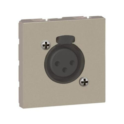 572499Legrandمقبس Legrand Arteor XLR أنثى ثلاثي القطب 2 وحدة لون شمبانيا