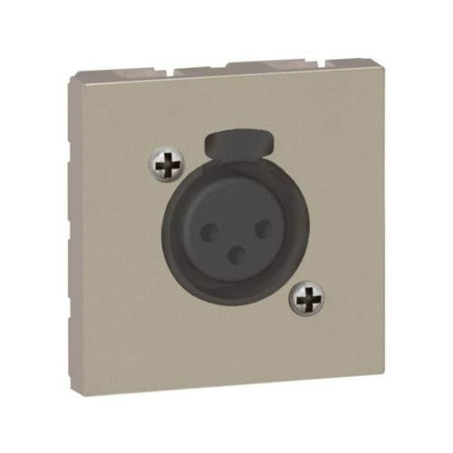 572499Legrandمقبس Legrand Arteor XLR أنثى ثلاثي القطب 2 وحدة لون شمبانيا
