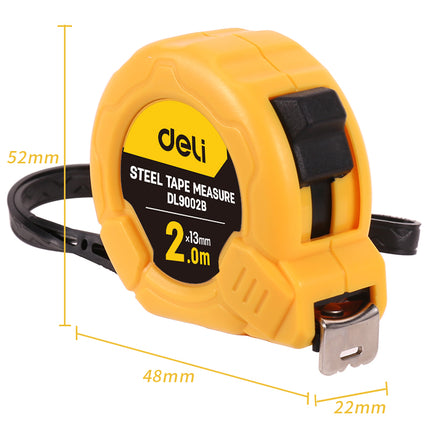 Deli Tools Tape Measure 2m x 13mm , EDL9002B