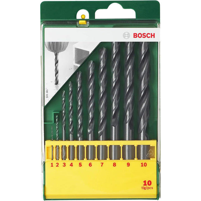 Bosch Tools,2607019442,Metal Promoline Set HSS-R 1-10mm 10pcs