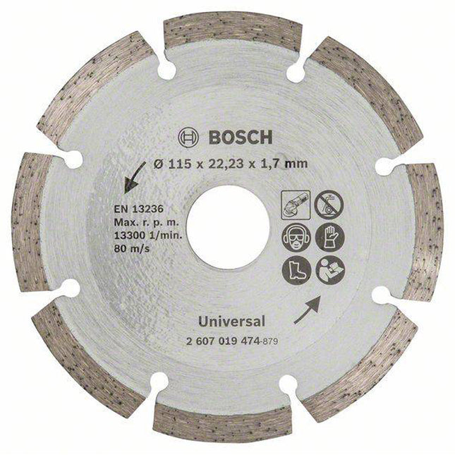 Bosch Tools,2607019474,Diamond Cutting Disc for Construction Universal 115x22.23x1.7mm