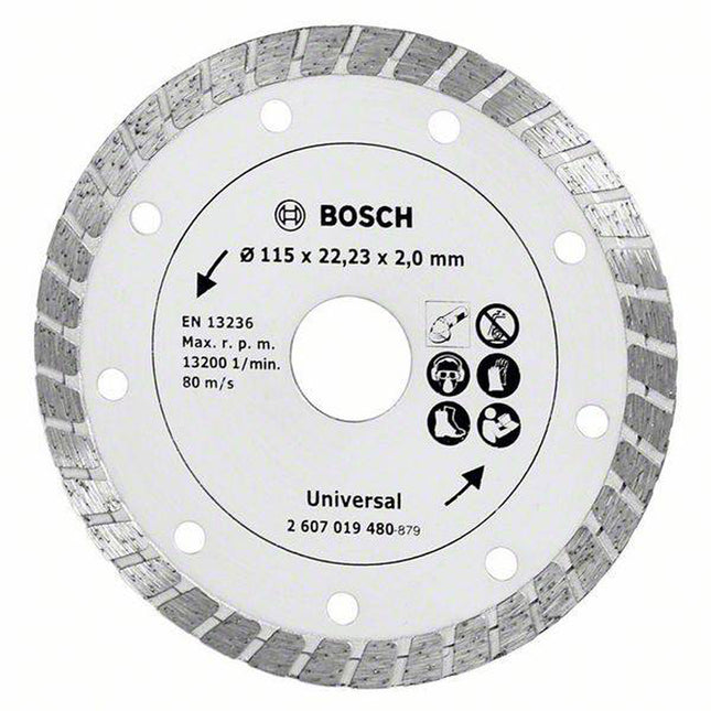 Bosch Tools,2607019480,Diamond Cutting Disc for Universal Turbo 115x22.23x2mm