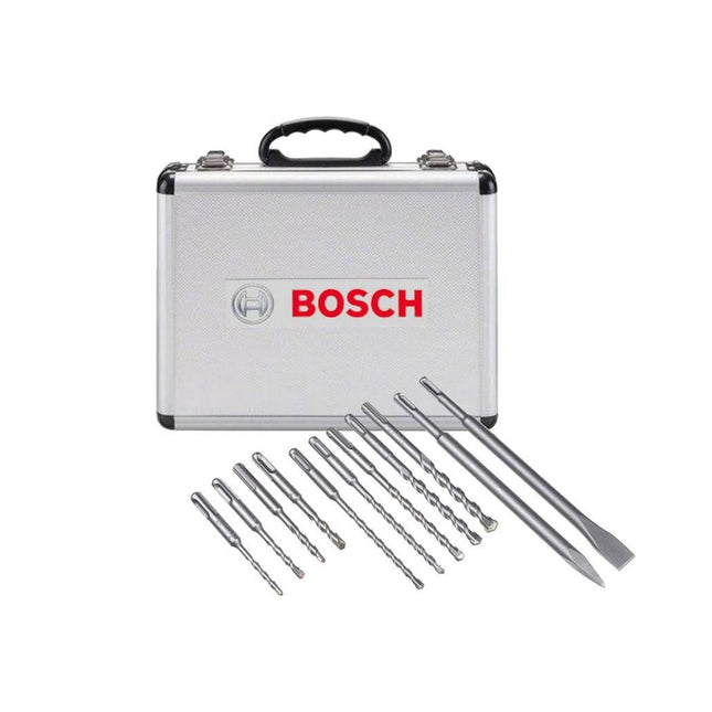 Bosch Tools,2608578765,SDS Plus-1 Drill Bit Mixed Set + Flat/Pointed Chisel with Case  | 11pcs