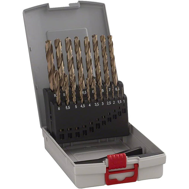 Bosch Tools,2608587014,Metal Drill Bit HSS-CO Set ProBox | 1-10mm - 19pcs