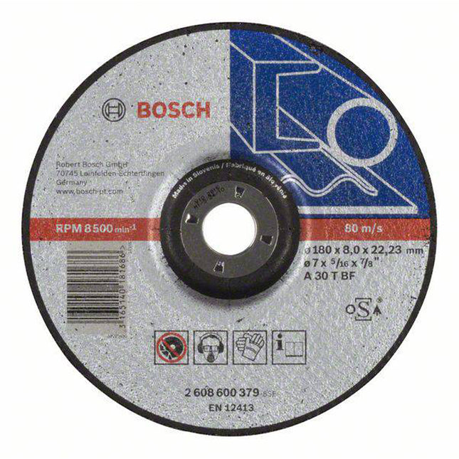 Bosch Tools,2608600379,Grinding Disc for Steel 180x8x22.23mm