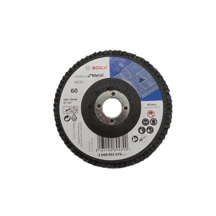 Bosch Tools,2608601676,Flap Disc Standard for Metal X433 100mm G60