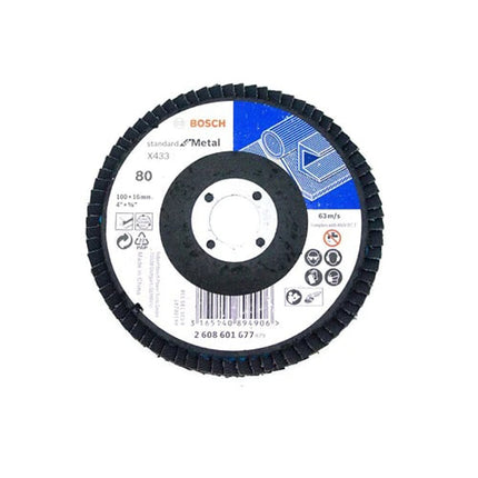 Bosch Tools,2608601677,Flap Disc Standard for Metal X433 100mm G80