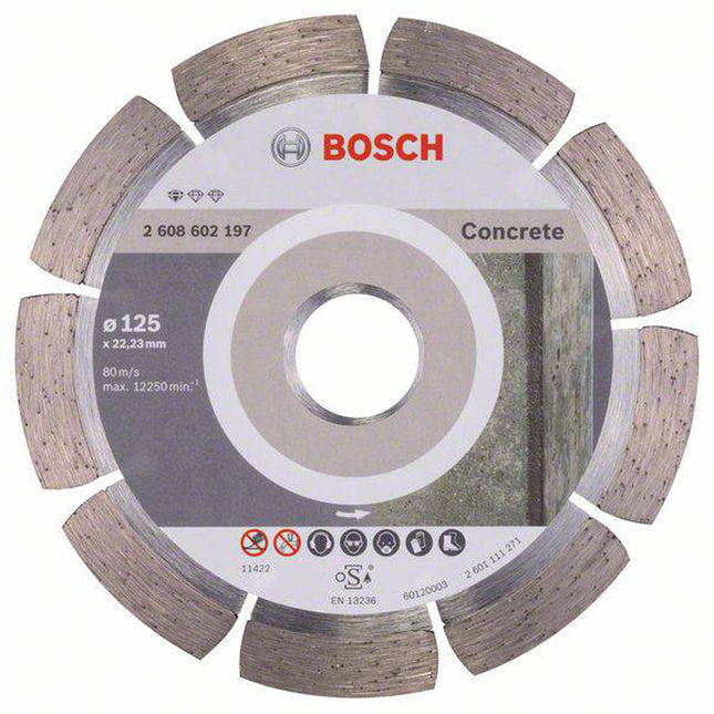 Bosch Tools,2608602197,Diamond Cutting Disc Standard for Concrete 125x22.23x1,6x10mm